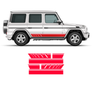 MB AMG G63 Side Stripes, MB Gelandewagen black