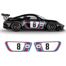 Retro Style Martini Racing Stripes Set, for Carrera (996/997/991/992)