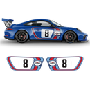 Retro Style Martini Racing Stripes Set, for Carrera (996/997/991/992)