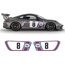 Retro Style Martini Racing Stripes Set, for Carrera (996/997/991/992)