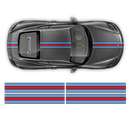 Martini Racing stripes set, for Cayman / Boxster Decals - autodesign.shop