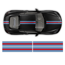 Martini Racing stripes set, for Cayman / Boxster Decals - autodesign.shop