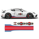 Martini Racing stripes set, for Cayman / Boxster Decals - autodesign.shop