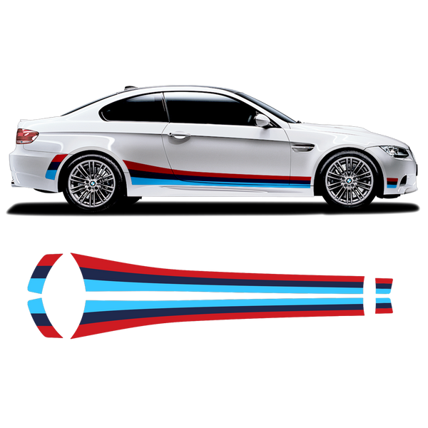 Decal to fit BMW 3er M Performance stripe set - BMW0073 - FOR BMW
