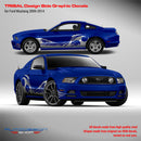 Ford Mustang 2005 - 2014 Tribal Design side decals set Decals - autodesign.shop