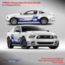 Ford Mustang 2005 - 2014 Tribal Design side decals set Decals - autodesign.shop