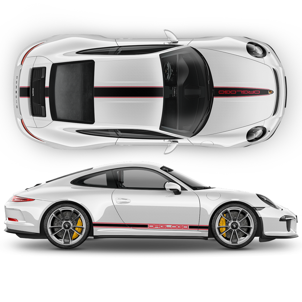 Racing Decals set in two colors, Carrera | autodesign.shop