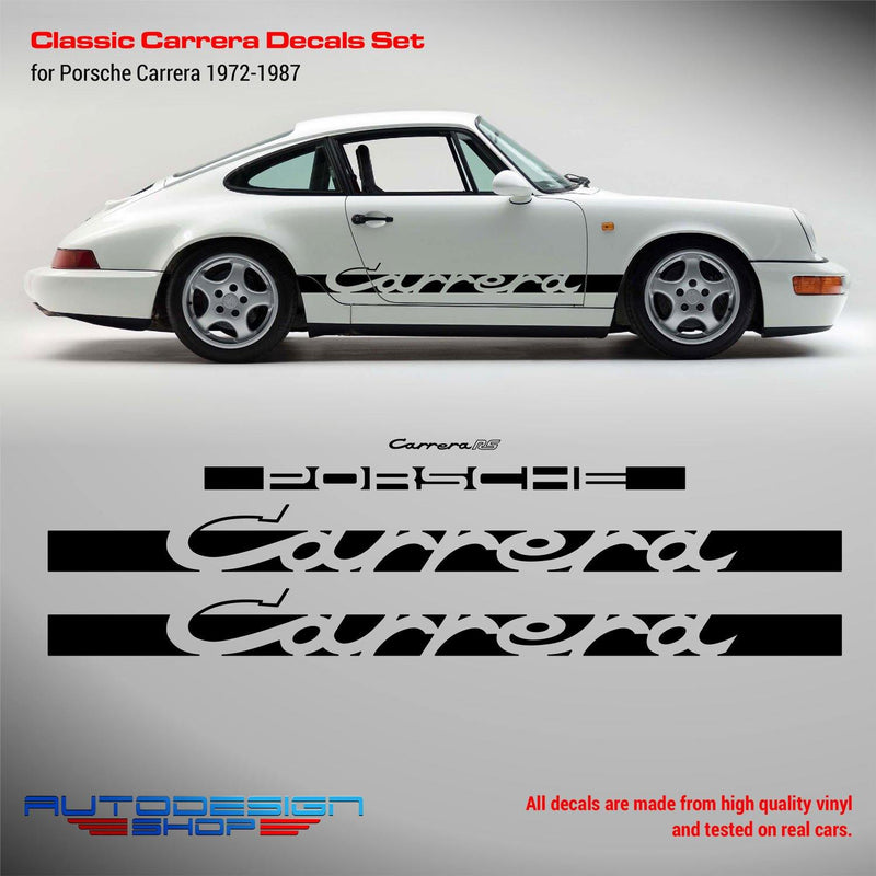 Classic Carrera Decals Set for Porsche 1972 - 1987 - autodesign.shopClassic Carrera Decals Set, for Porsche 1972 - 1987