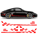 Checkered Side Graphic Design Custom text, Carrera