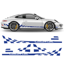 Checkered Side Graphic Design Custom text, Carrera