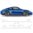 Checkered Side Graphic Design Custom text, Carrera