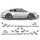 Checkered Side Graphic Design Custom text, Carrera