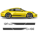 Faded Porsche Intelligent Performance Side stripes, for Carrera Decals - autodesign.shop