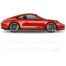 Faded Porsche Intelligent Performance Side stripes, for Carrera Decals - autodesign.shop