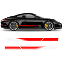 Faded Porsche Intelligent Performance Side stripes, for Carrera Decals - autodesign.shop