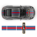 15' Martini Racing stripes, for Carrera 1999 - 2021