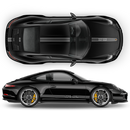 Martini THIN Racing stripes LOGO, Carrera / Cayman / Boxster grayscale