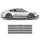 Martini THIN Racing stripes LOGO, Carrera / Cayman / Boxster grayscale