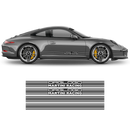 Martini THIN Racing stripes LOGO, Carrera / Cayman / Boxster grayscale