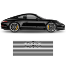 Martini THIN Racing stripes LOGO, Carrera / Cayman / Boxster grayscale