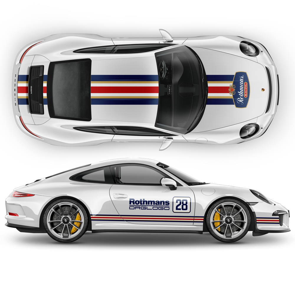 Rothmans Racing Stripes set, Carrera 1999 - 2023 | autodesign.shop