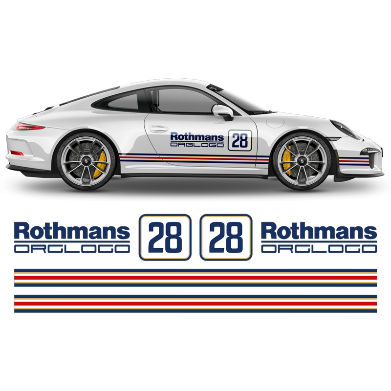 Rothmans Racing Stripes set, Carrera 1999 - 2023 | autodesign.shop