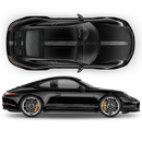 Scratched THIN Martini Racing stripes kit, Carrera / Cayman / Boxster Decals - autodesign.shop