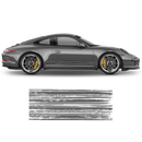 Scratched THIN Martini Racing stripes kit, Carrera / Cayman / Boxster Decals - autodesign.shop