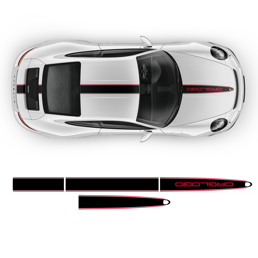 Racing Decals set in two colors, Carrera | autodesign.shop