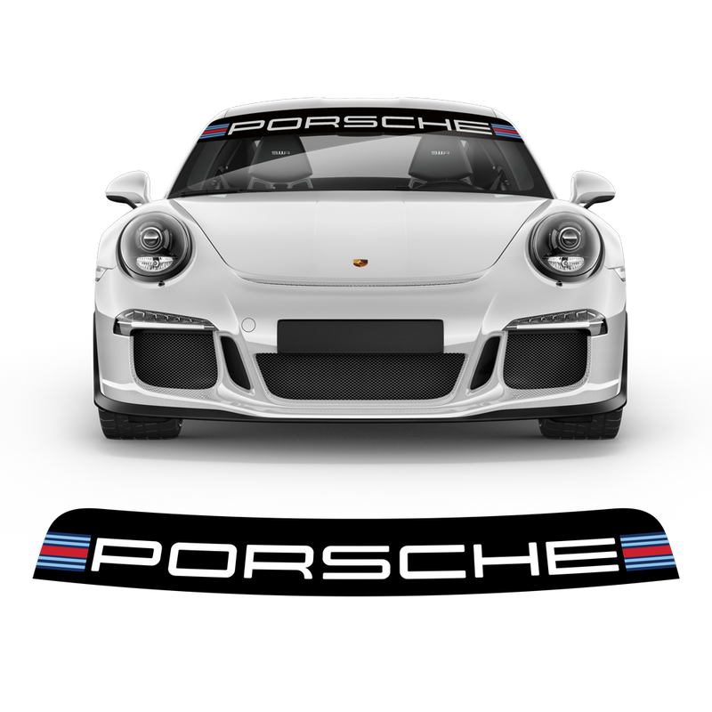 Windshield Martini style decals, for Carrera / Cayman / Boxster / Spyder