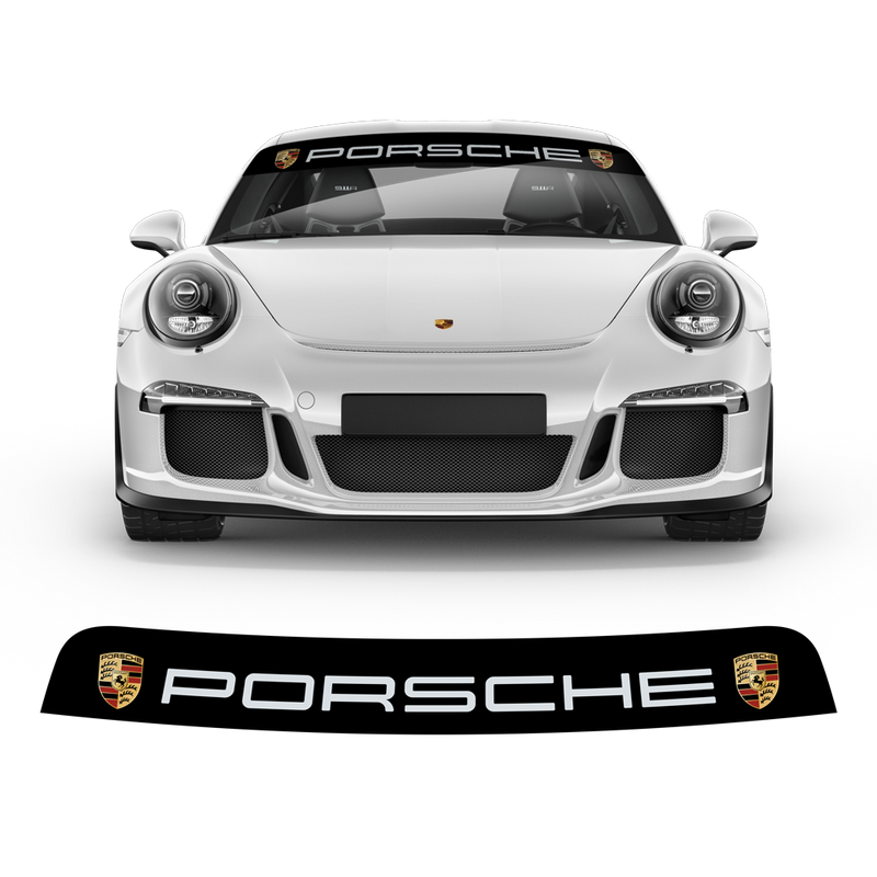 Windshield background decals logo, for Carrera / Cayman / Boxster / Spyder