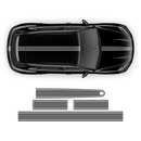 Thin Martini Racing Stripes Set, for Porsche Cayenne