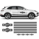 Thin Martini Racing Stripes Set, for Porsche Cayenne