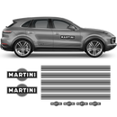 Thin Martini Racing Stripes Set, for Porsche Cayenne