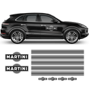 Thin Martini Racing Stripes Set, for Porsche Cayenne