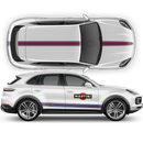 Thin Martini Racing Stripes Set, for Porsche Cayenne