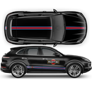 Thin Martini Racing Stripes Set, for Porsche Cayenne