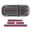 Thin Martini Racing Stripes Set, for Porsche Cayenne