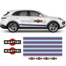 Thin Martini Racing Stripes Set, for Porsche Cayenne