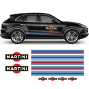 Thin Martini Racing Stripes Set, for Porsche Cayenne