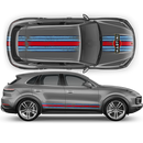 Martini Scratched Racing Stripes, Cayenne / Macan