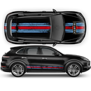 Martini Scratched Racing Stripes, Cayenne / Macan