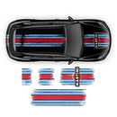 Martini Scratched Racing Stripes, Cayenne / Macan