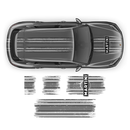 Martini Scratched Racing Stripes, Cayenne / Macan