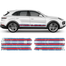 Martini Scratched Racing Stripes, Cayenne / Macan