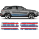 Martini Scratched Racing Stripes, Cayenne / Macan