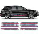 Martini Scratched Racing Stripes, Cayenne / Macan
