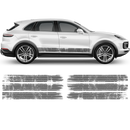 Martini Scratched Racing Stripes, Cayenne / Macan