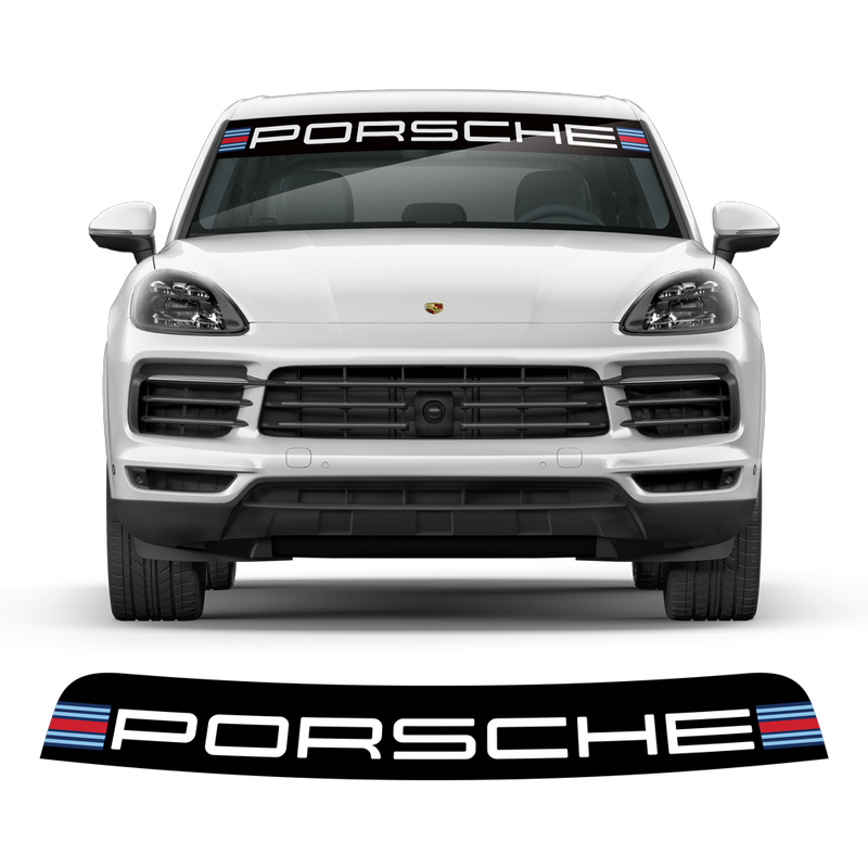 Windshield Martini Style logo decals, for Cayenne / Macan