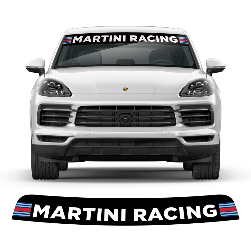 Windshield Martini Racing decals, for Cayenne / Macan